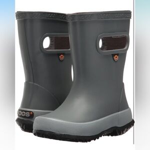 Bogs Kids Gray Rain Boots